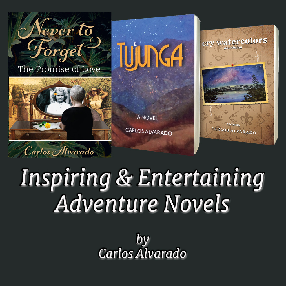 All three of my inspirational & entertaining adventure novels